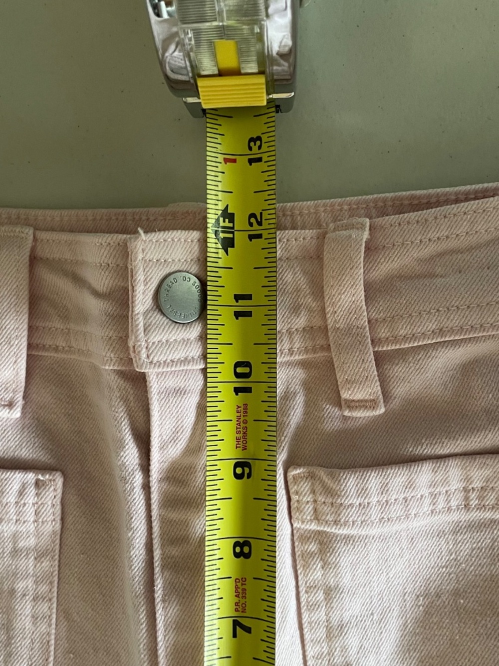 Pink Wide Leg Sailor Cropped Jeans High Rise Universal Thread Size 8 - Picture 7 of 11